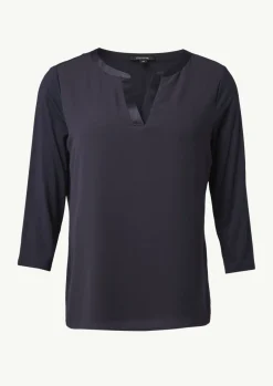 Jersey-Shirt im Farbricmix mit 3/4-Ärmeln-Comma Clearance