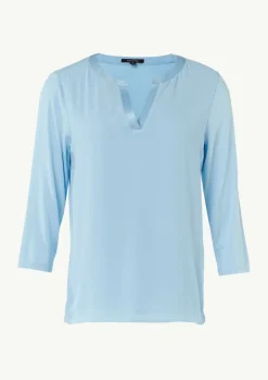 Jersey-Shirt im Farbricmix mit 3/4-Ärmeln-Comma Clearance