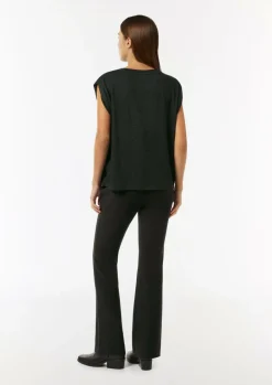 Jersey-Shirt mit Faltendetail und Glitzer-Effekt-Comma Sale
