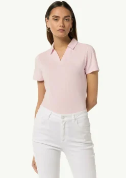 Jerseyshirt mit Polokragen-Comma Clearance