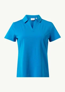 Jerseyshirt mit Polokragen-Comma Fashion