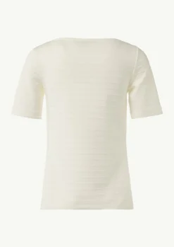 Jersey-Shirt mit U-Boot-Ausschnitt-Comma Hot