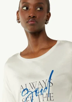 Jersey-T-Shirt im Relaxed Fit mit Front-Print-Comma Best