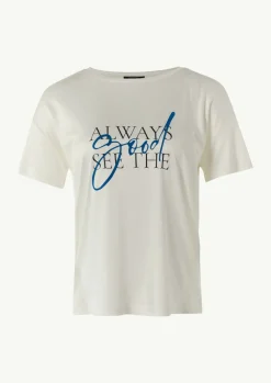 Jersey-T-Shirt im Relaxed Fit mit Front-Print-Comma Best