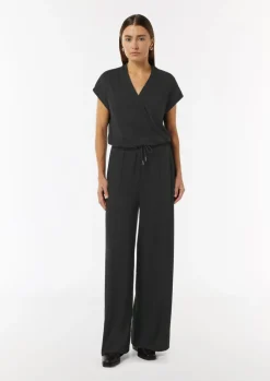 Jumpsuit in Wickel-Optik mit Metallic-Effekt-Comma Discount