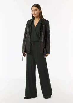 Jumpsuit in Wickel-Optik mit Metallic-Effekt-Comma Discount