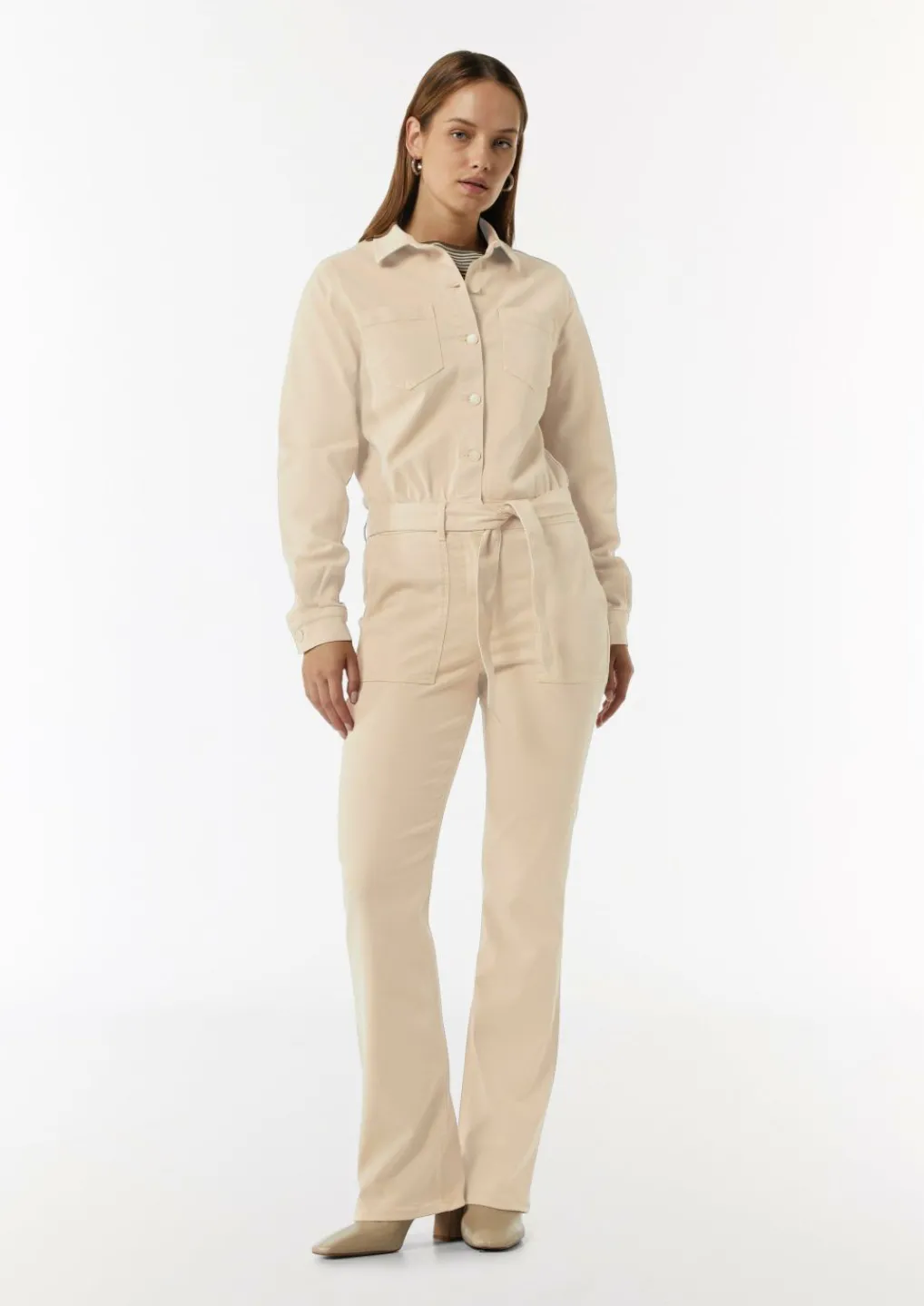 Jumpsuit mit Flared Leg aus Lyocellmix-Comma Sale