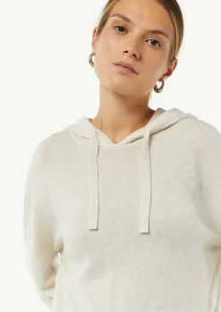 Kapuzenstrickpullover aus Kaschmirmix-Comma Clearance