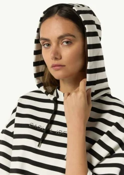 Kapuzen-Sweatshirt im Relaxed Fit mit Folienprint-Comma Hot