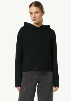 Kapuzen-Sweatshirt mit Satin-Details-Comma Outlet