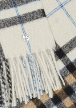 Karierter Schal mit Fransen-Comma Sale