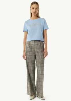 Karohose mit Wide Leg-Comma New