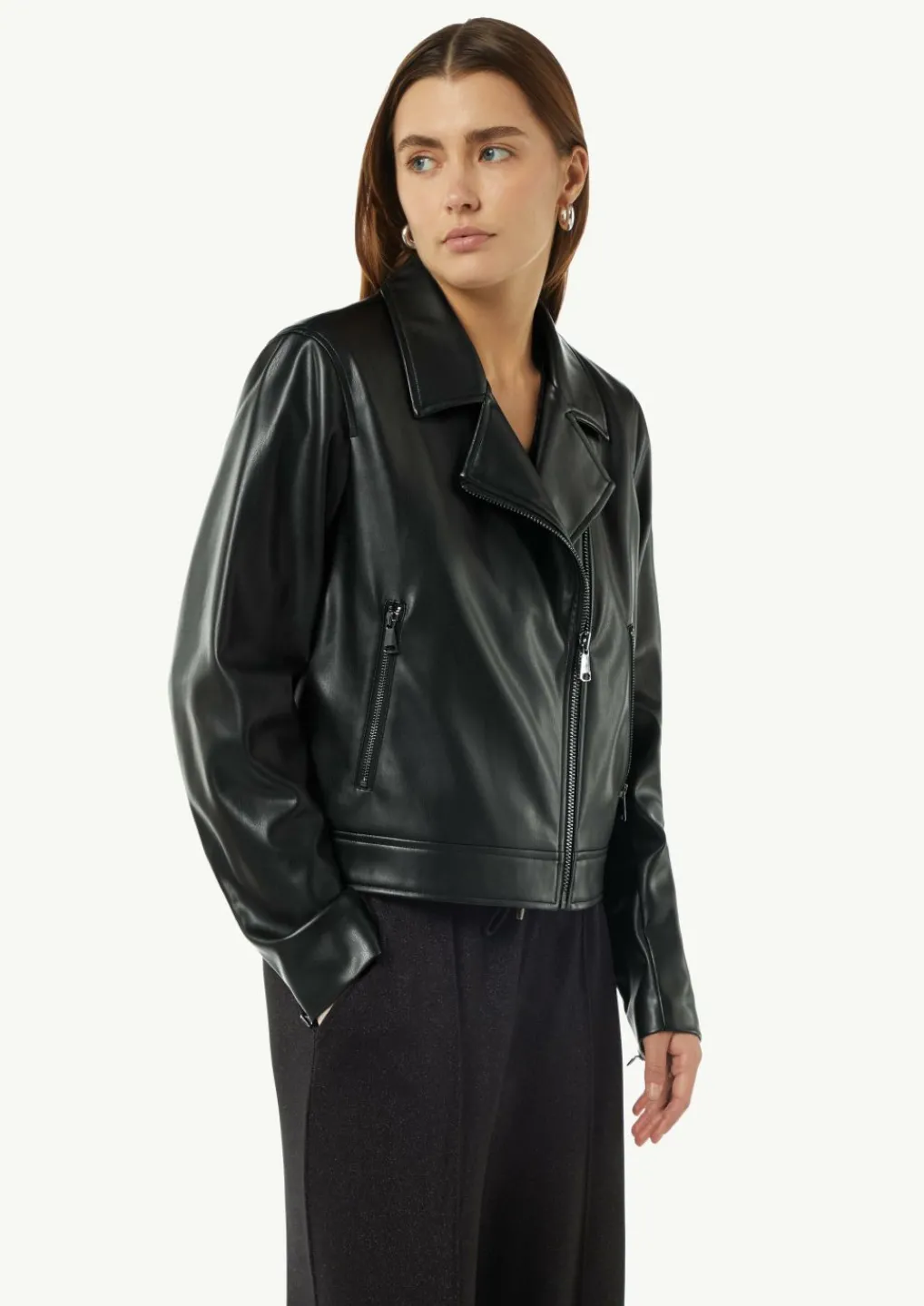 Klassische Bikerjacke aus Lederimitat-Comma Best