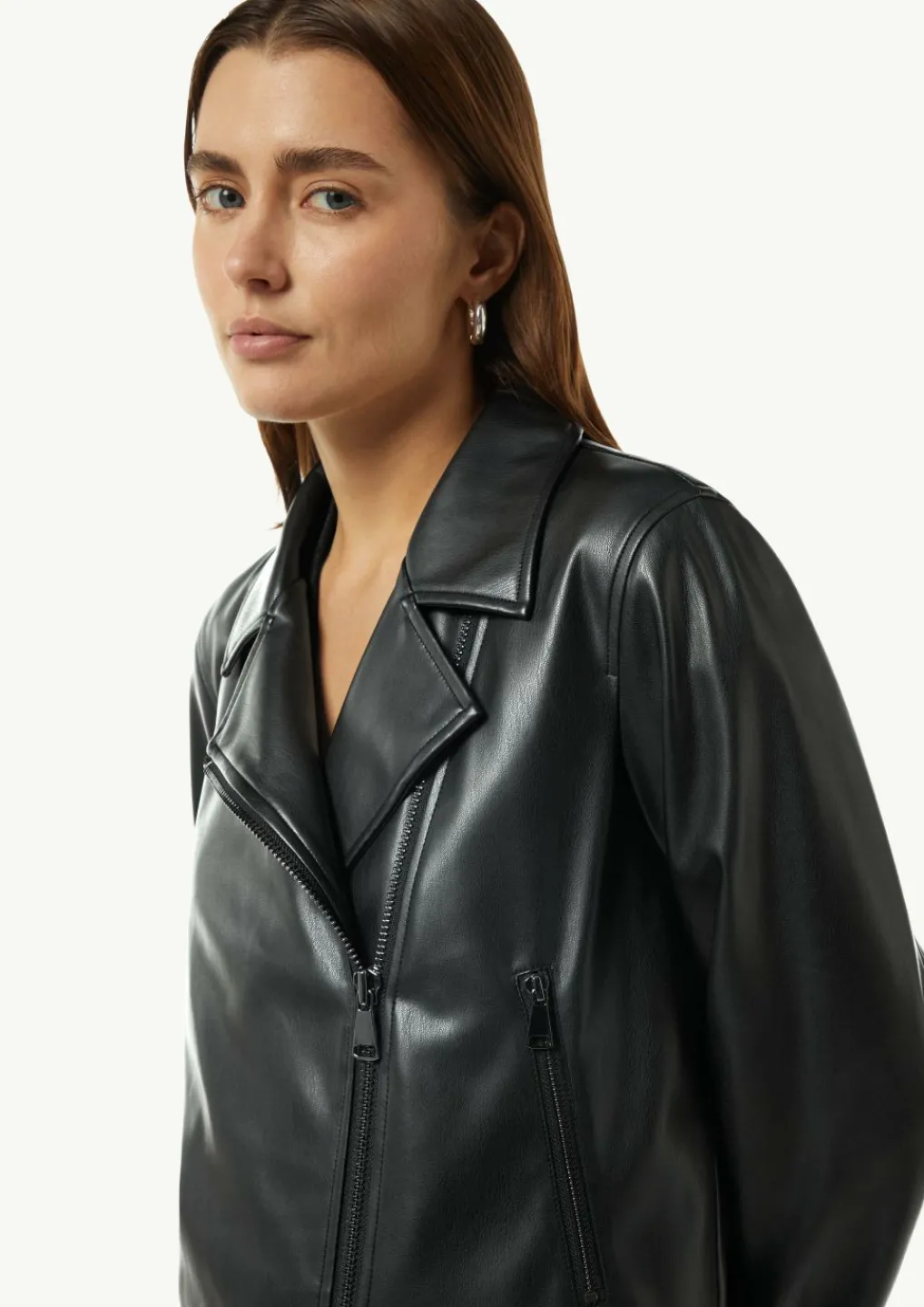 Klassische Bikerjacke aus Lederimitat-Comma Best