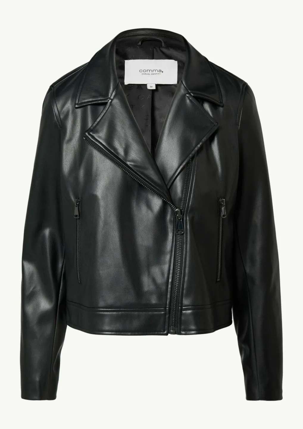 Klassische Bikerjacke aus Lederimitat-Comma Best