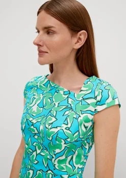 Kleid aus Baumwollsatin-Comma Clearance