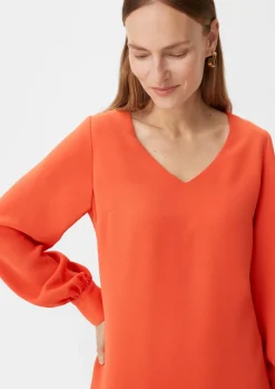 Kleid aus Crêpe-Comma Clearance