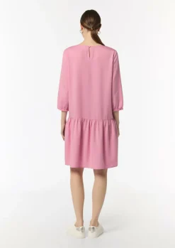 Kleid aus Lyocell mit Logo-Detail-Comma Sale
