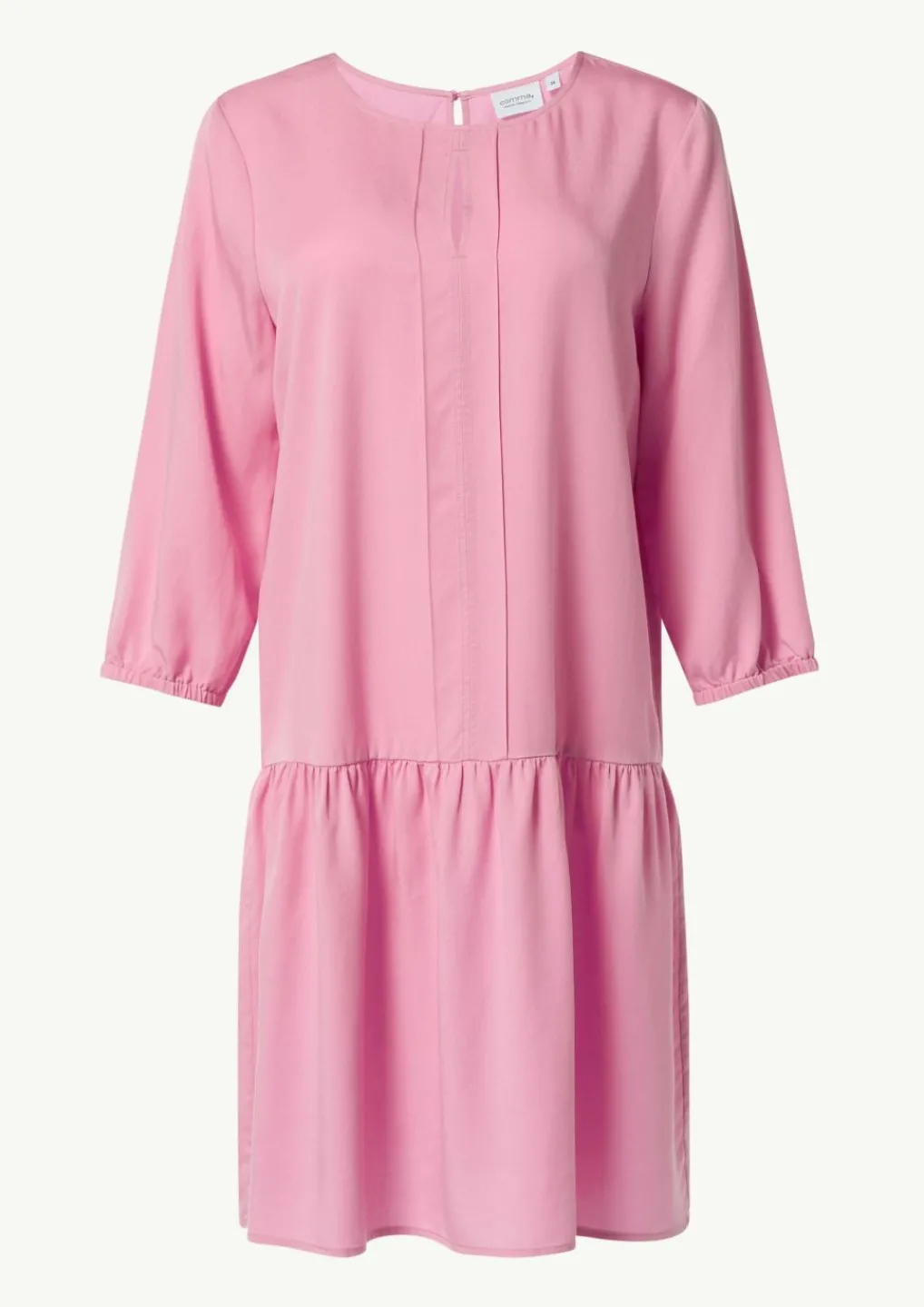 Kleid aus Lyocell mit Logo-Detail-Comma Sale