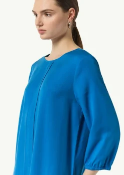 Kleid aus Lyocell mit Logo-Detail-Comma Clearance