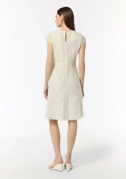Kleid aus Spitze mit Rundhalsausschnitt-Comma Online