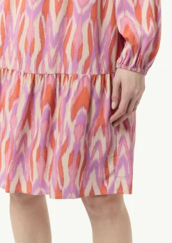 Kleid aus Viskose mit All-over-Print-Comma Outlet