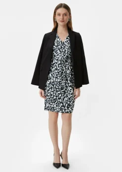 Kleid mit All-over-Print in Wickel-Optik-Comma Sale