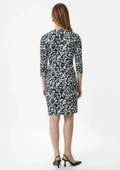 Kleid mit All-over-Print in Wickel-Optik-Comma Sale