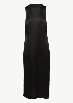 Kleid mit Crépestruktur und Schlitzen-Comma Sale
