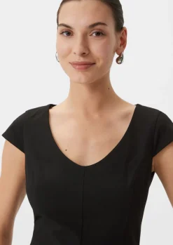 Kleid mit Kappärmeln-Comma Online