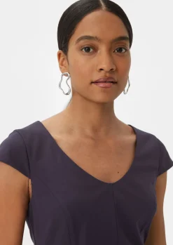 Kleid mit Kappärmeln-Comma Fashion