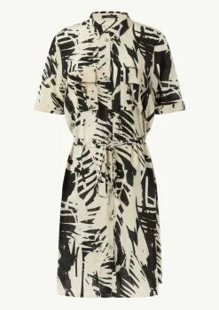 Kleid mit Knopfleiste und Hemdkragen-Comma Online