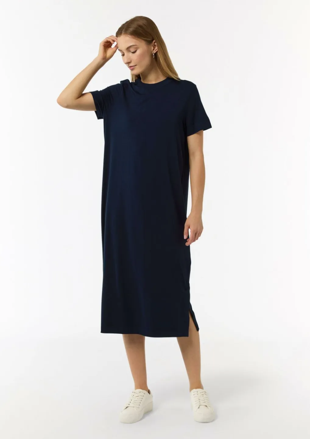 Kleid mit Rundhalsausschnitt-Comma Clearance