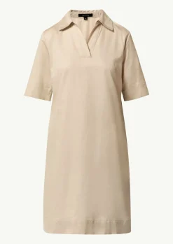 Kleid mit Tunika-Ausschnitt und Hemdkragen-Comma Sale