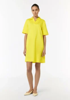Kleid mit Tunika-Ausschnitt und Hemdkragen-Comma Outlet