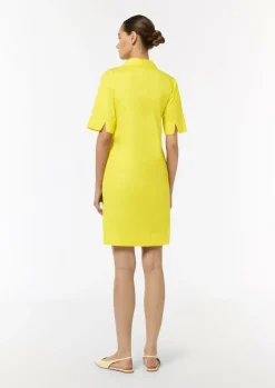 Kleid mit Tunika-Ausschnitt und Hemdkragen-Comma Outlet