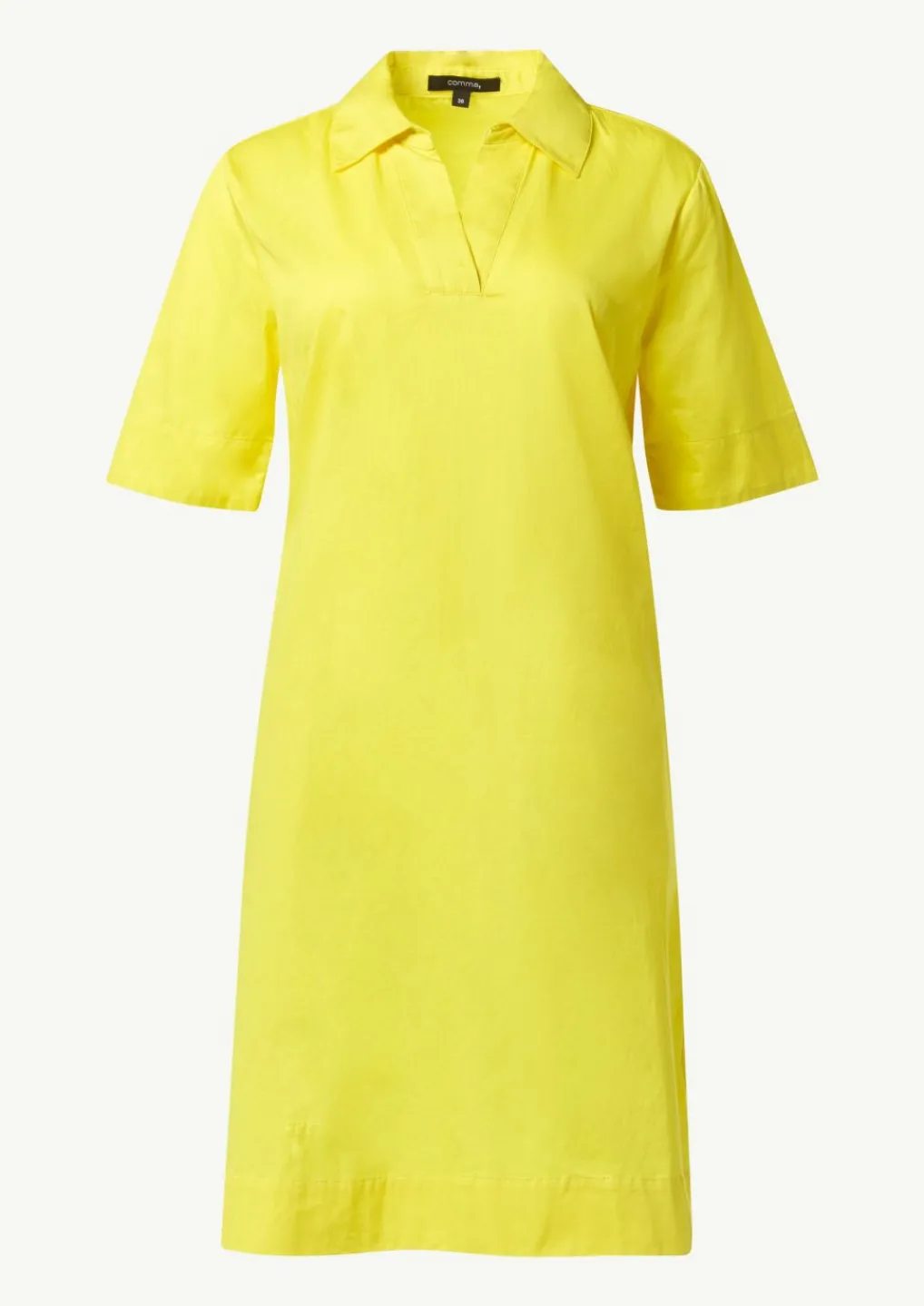 Kleid mit Tunika-Ausschnitt und Hemdkragen-Comma Outlet