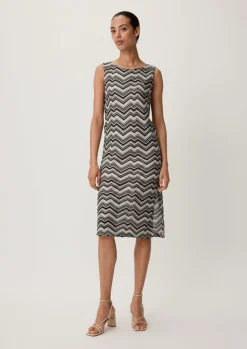 Kleid mit Zickzack-Muster-Comma Online