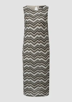 Kleid mit Zickzack-Muster-Comma Online