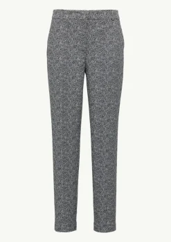 Knöchellange Jacquard-Hose mit Herringbone-Muster-Comma Sale