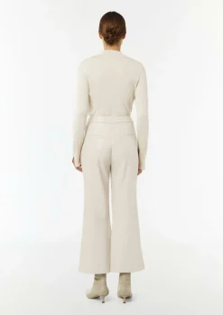 Kunstleder-Hose mit Flared Leg-Comma Sale