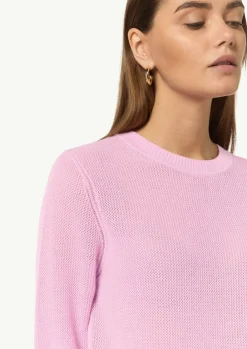Kurzarmpullover aus Ajourstrick-Comma Fashion