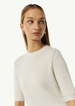 Kurzarmpullover aus Alpakamix-Comma Fashion