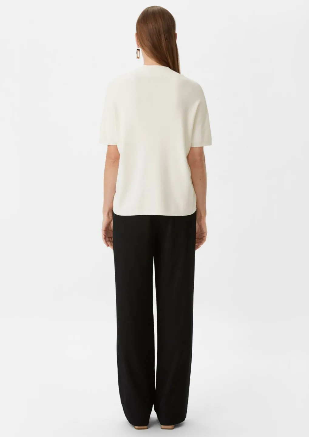 Kurzarmpullover mit Stehkragen-Comma Fashion