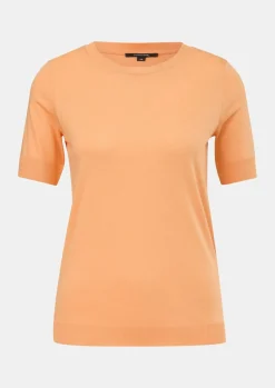 Kurzarmshirt aus Strickjersey-Comma Best