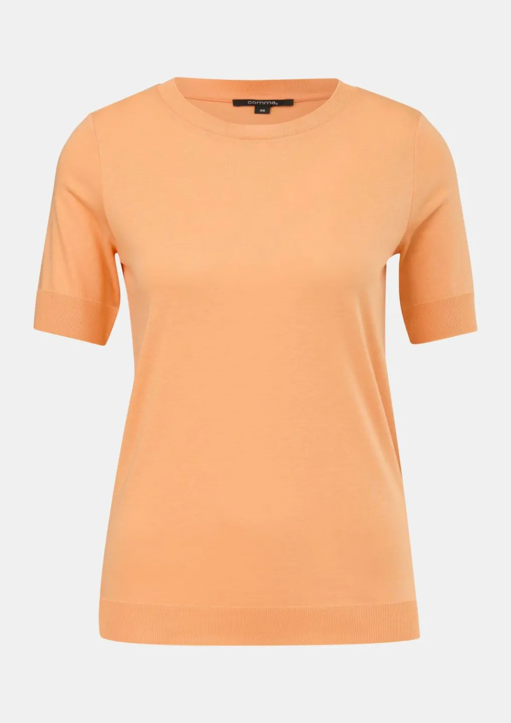 Kurzarmshirt aus Strickjersey-Comma Best