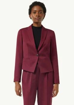 Kurzer Blazer mit Reverskragen-Comma Fashion