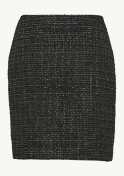 Kurzer Bouclé-Rock mit Glitzergarn-Comma Sale