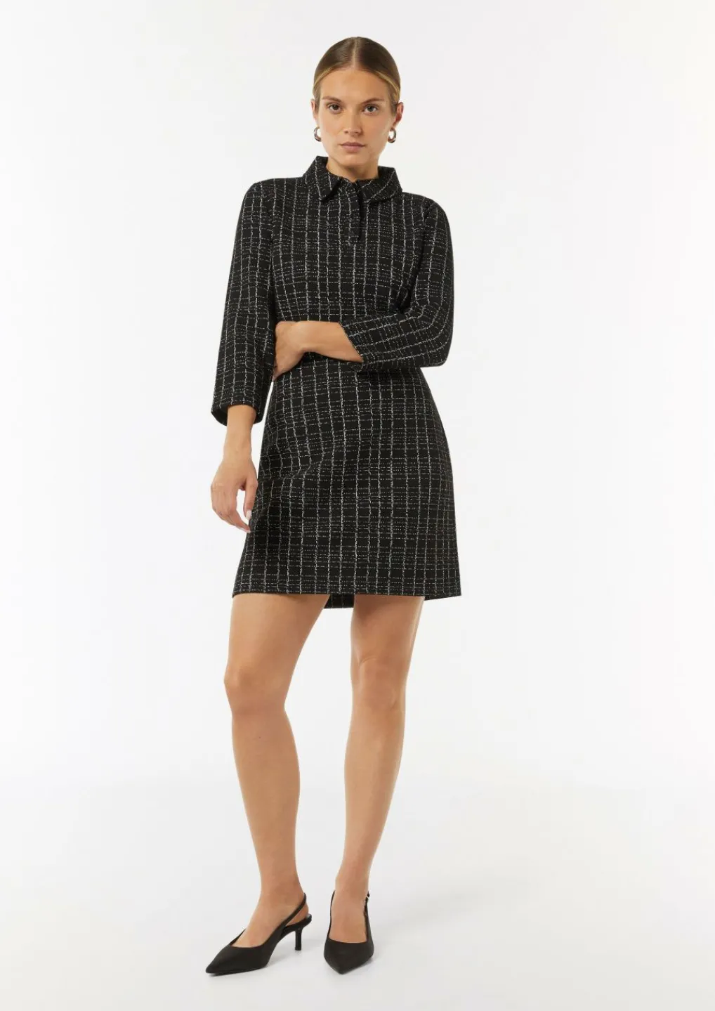 Kurzer Rock in Bouclé Jersey-Comma Fashion