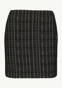 Kurzer Rock in Bouclé Jersey-Comma Fashion